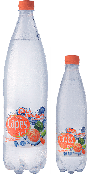 Gamme de bouteilles d'eau aromatisées - Capès Dolé
